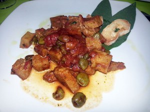 Seitán alla mediterranea