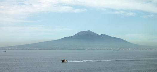 El monte Vesubio, Italia