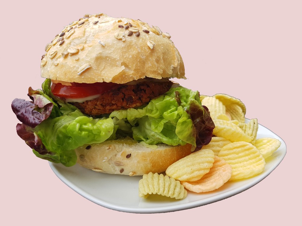 Foto 1_ Bocadillo de hamburguesa_PetitVegan